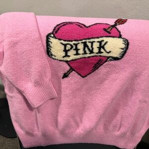 Pink Collegiate Knit Sweater